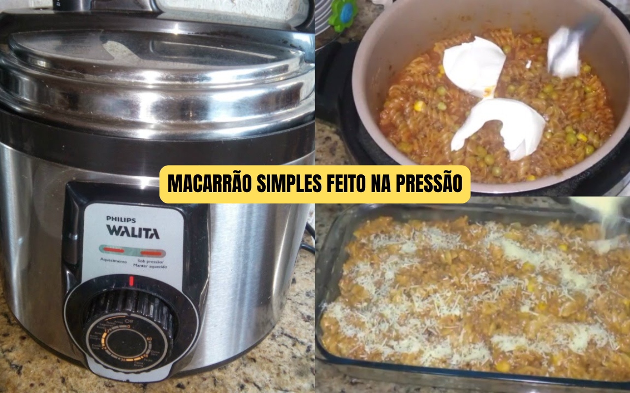 Macarrão Simples Feito na Pressão: A Maneira Prática de Preparar uma Refeição Rápida e Saborosa