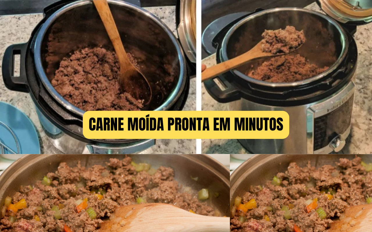 Carne Moída Pronta em Minutos na Panela de Pressão Elétrica: A Refeição Rápida Que Resolve o Dia a Dia