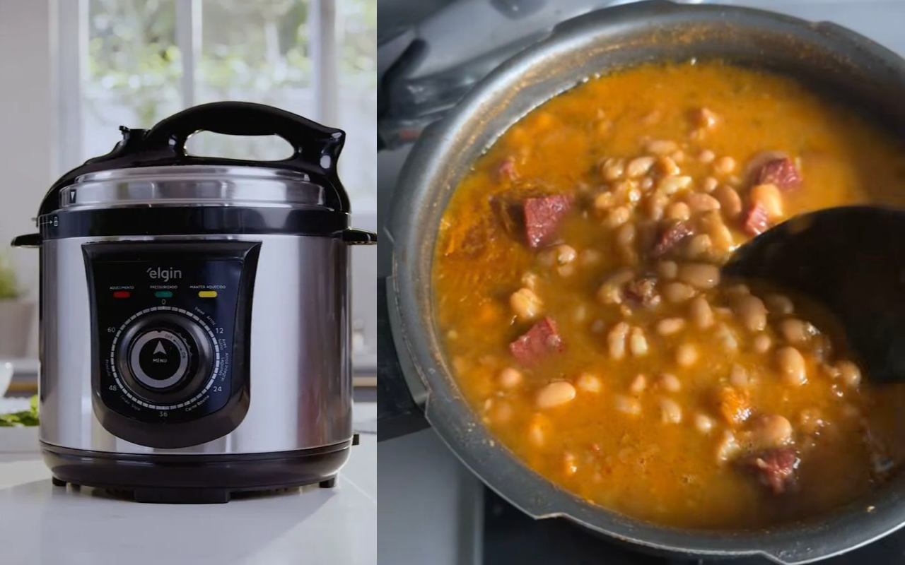 Fiz um feijão barato e rápido na panela de pressão elétrica e ele ficou macio, saboroso e perfeito para economizar no dia a dia