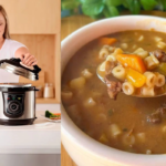 Bati esse feijão na panela de pressão elétrica e ele virou um caldo cremoso, quentinho e cheio de sabor que todo mundo pediu mais