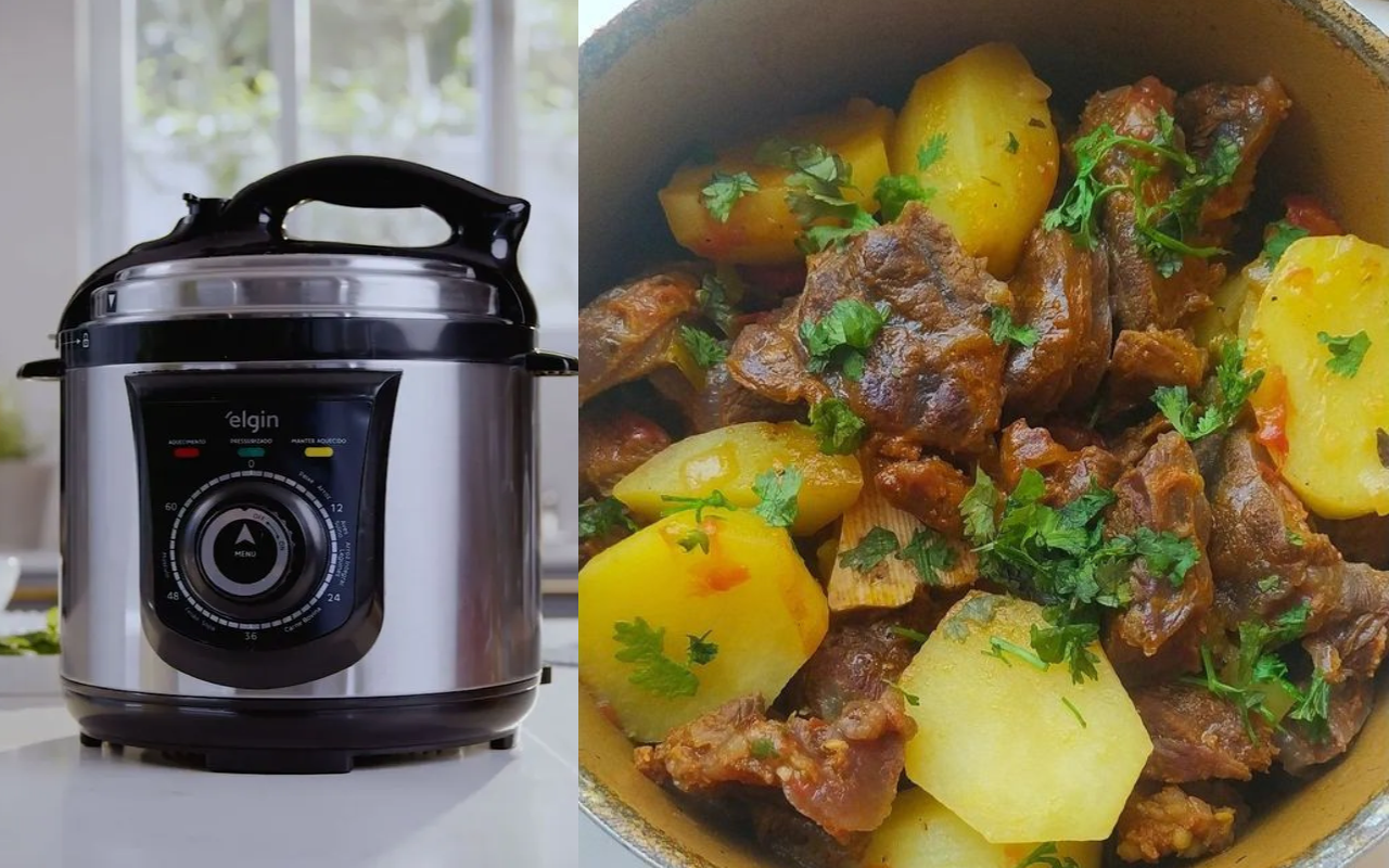Fiz uma comida caseira barata na panela de pressão elétrica e todo mundo aqui em casa pediu para repetir