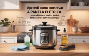 Aprendi como conservar a panela elétrica por mais tempo e evitar gastos desnecessários com manutenção